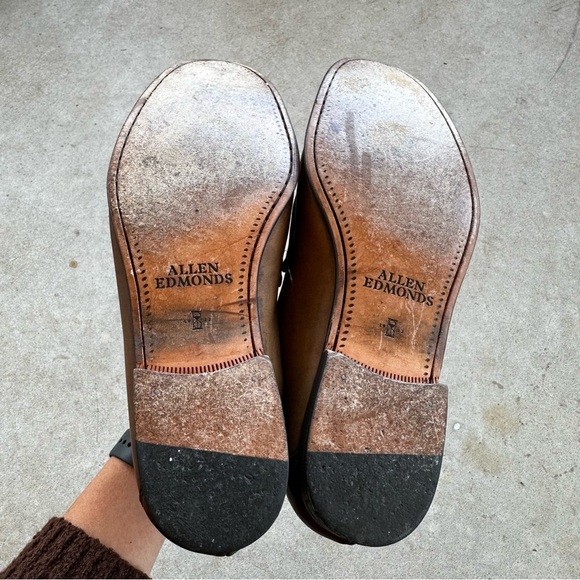 Allen Edmonds Verona II Italian Bit Brown Leather Dress Loafers Men’s Size 12D - Picture 7 of 10
